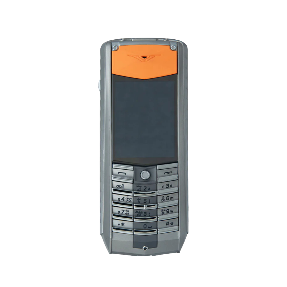 VERTU ASCENT X PEAT ALU RM-589V CN Classic Keypad Phone in Orange - front view