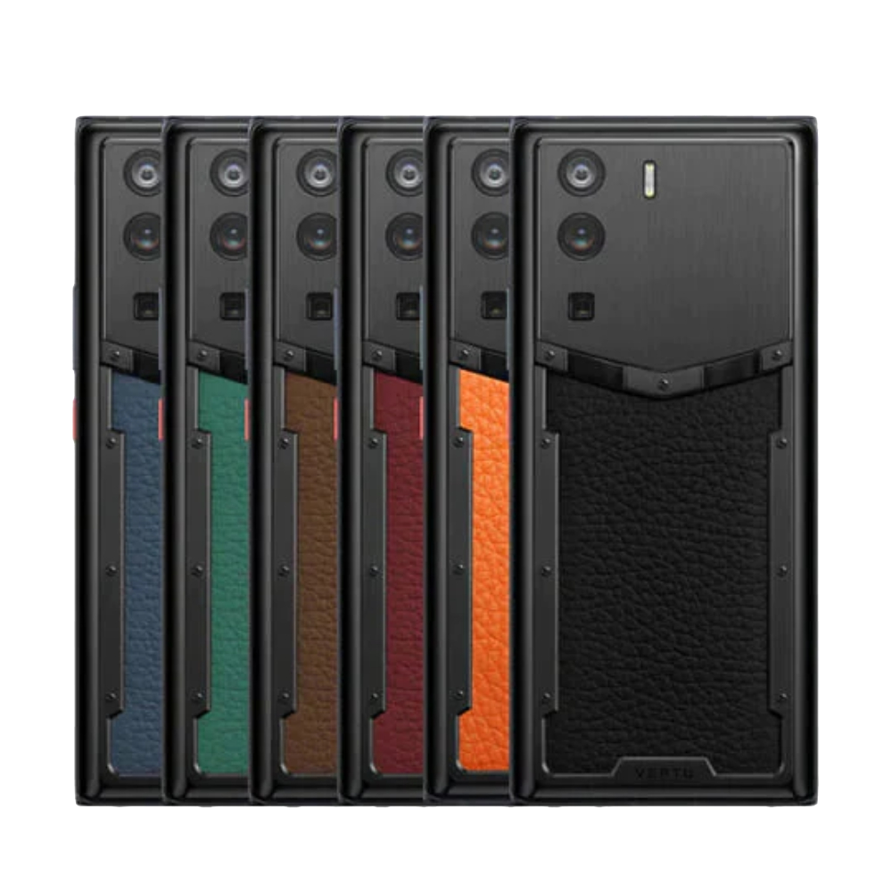 METAVERTU Calfskin 5G Web3 Phone - Dawning Orange