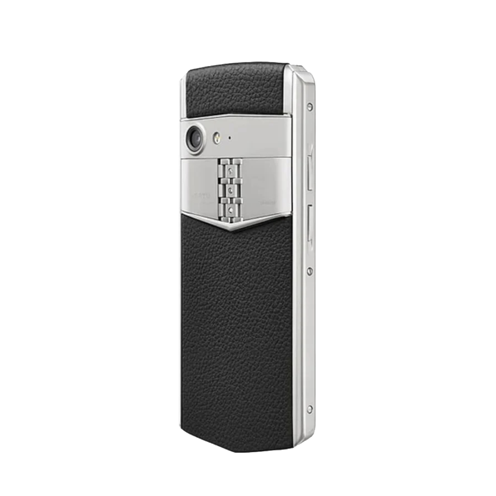 side Aster P Baroque Calf Leather Phone - Jade Black