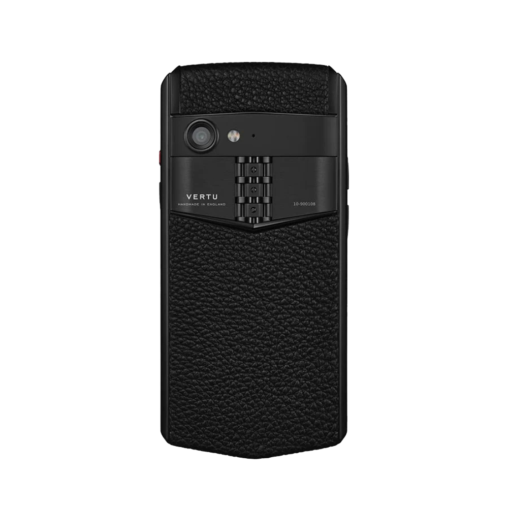 back Aster P Gothic Calf Leather Phone - Jade Black