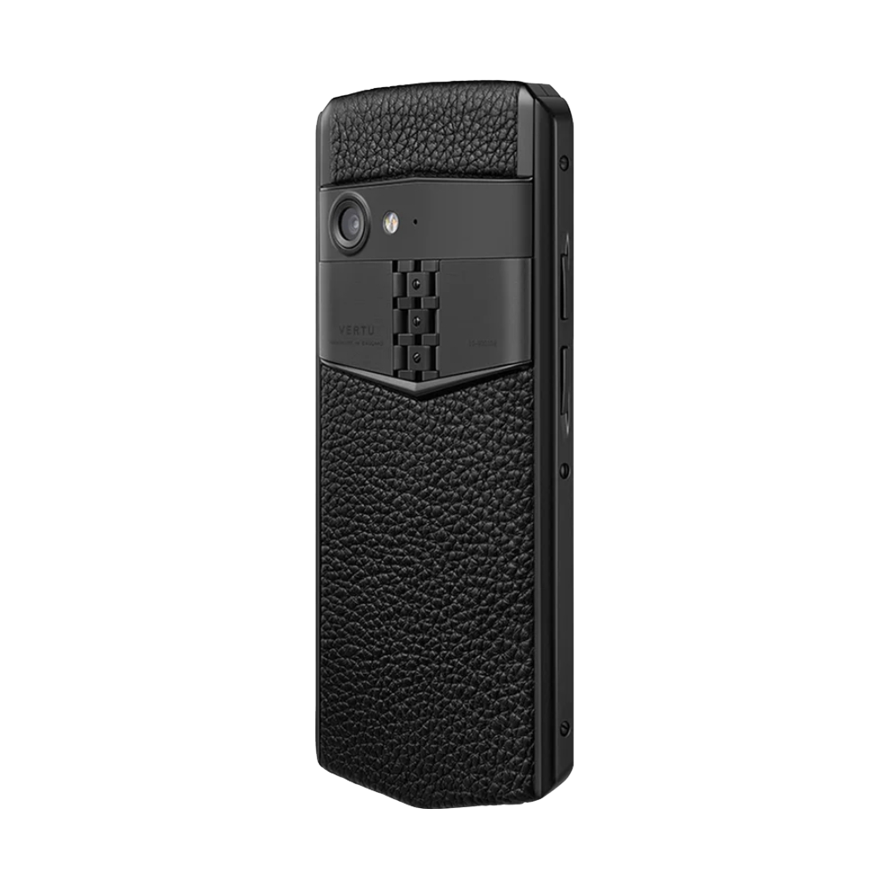 side Aster P Gothic Calf Leather Phone - Jade Black