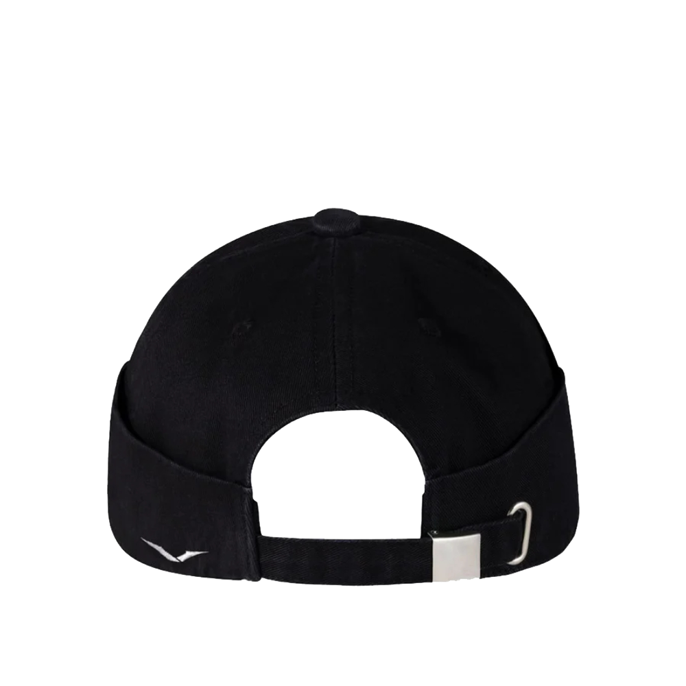 Folded-Linked V Adjustable Cotton Classic Baseball Cap - Black