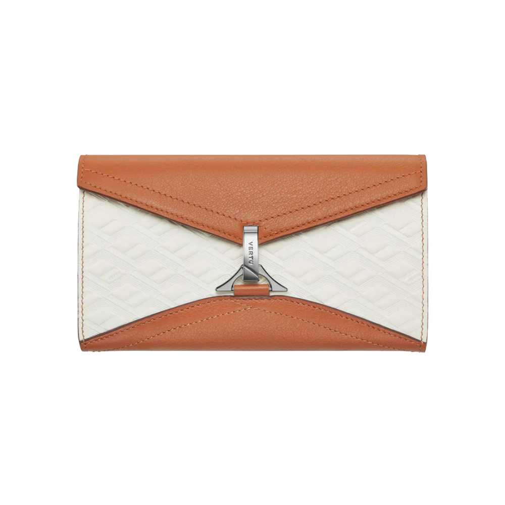VERTU Folded V Catena Contrast Color Crossbody Chain Bag