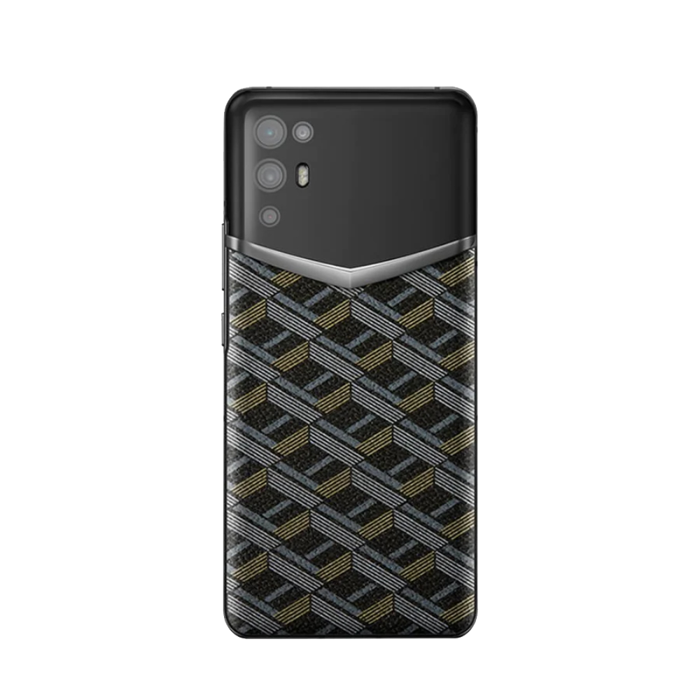 iVERTU Monogram Canvas Leather 5G Phone - Black Gold