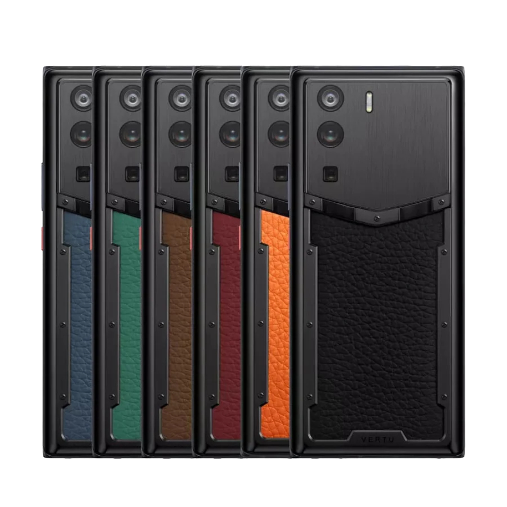 METAVERTU Calfskin 5G Web3 Phone - Caramel Brown