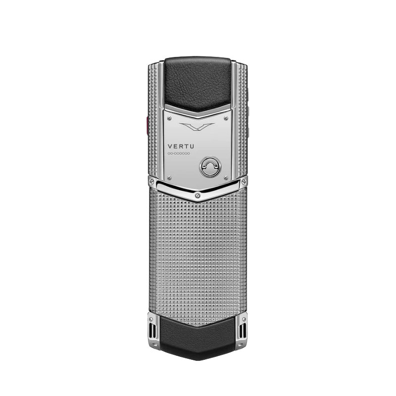 Signature V Clous De Paris Phone A- Pure Silver