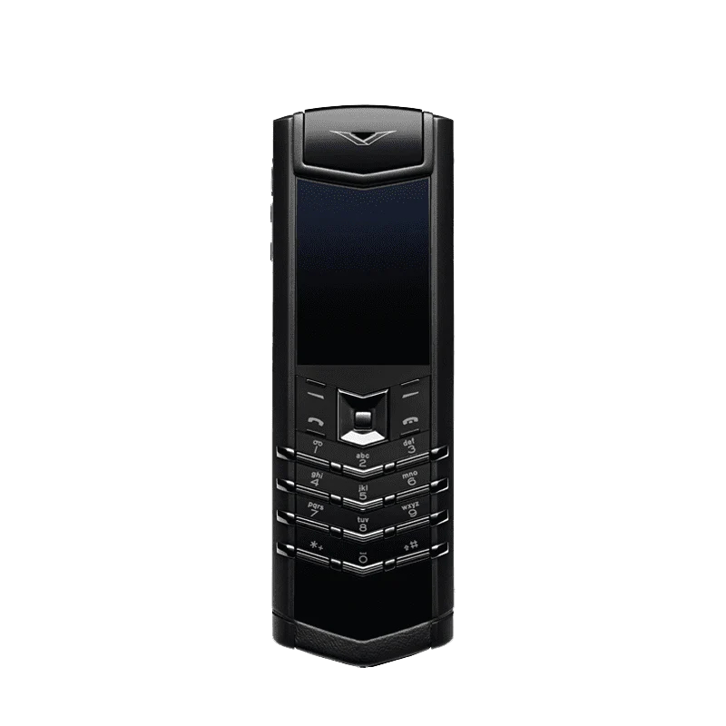 Signature V Stainless Steel Phone - Pure Black